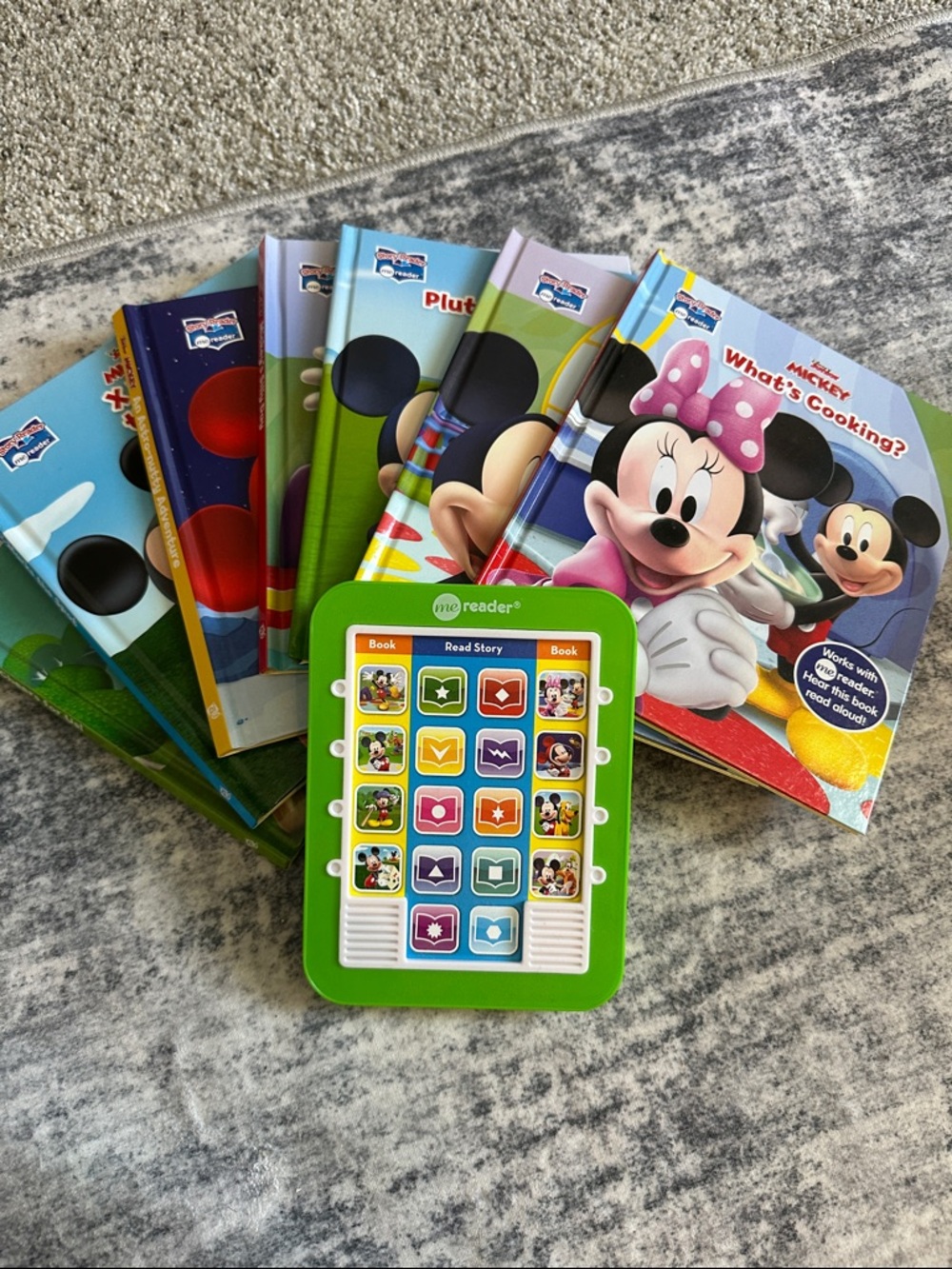 Disney Mickey & Friends Sound Tablet with Colorful Board Books - Green & Pink